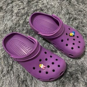 Purple Crocs + Disney Charm